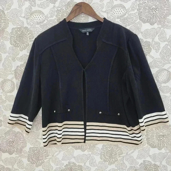 Ming Wang Sweaters - Ming Wang Women Knit Cardigan Size PXL